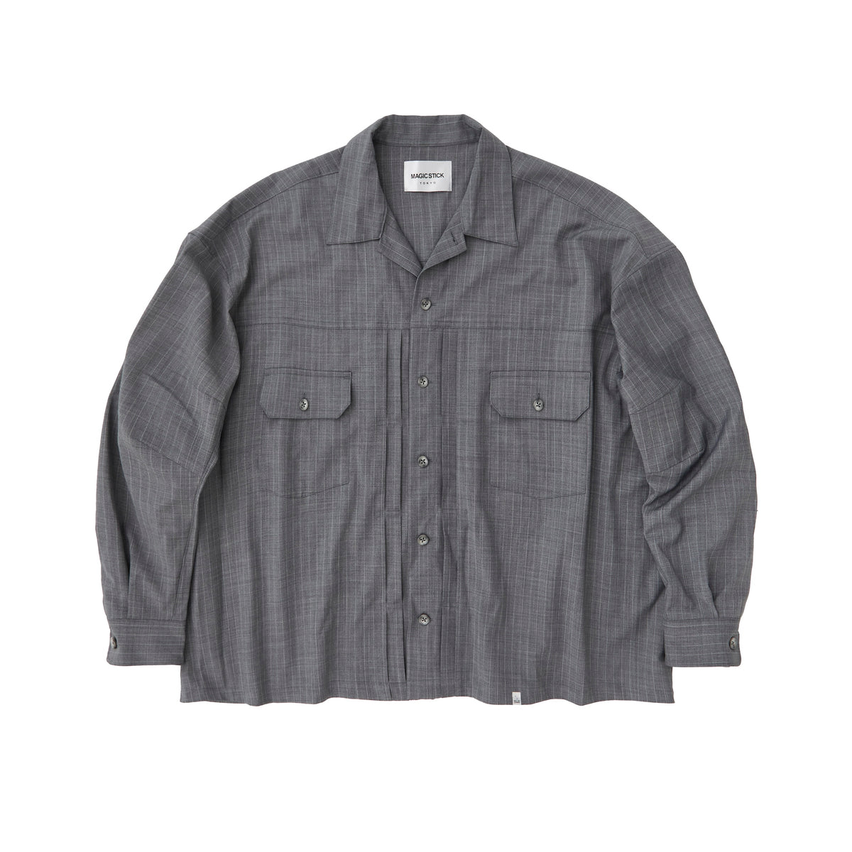 WIDE DRESS TYPE 2 SHIRT (GREY STRIPES) – MAGIC STICK