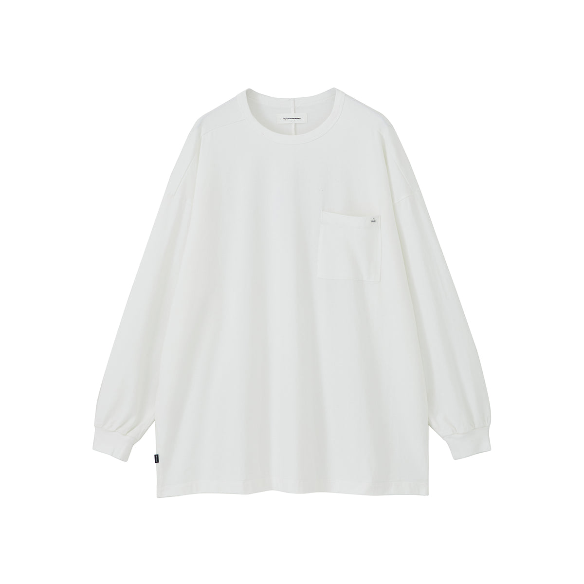 ORGANIC EVERYDAY BOX LS TEE(WHITE)