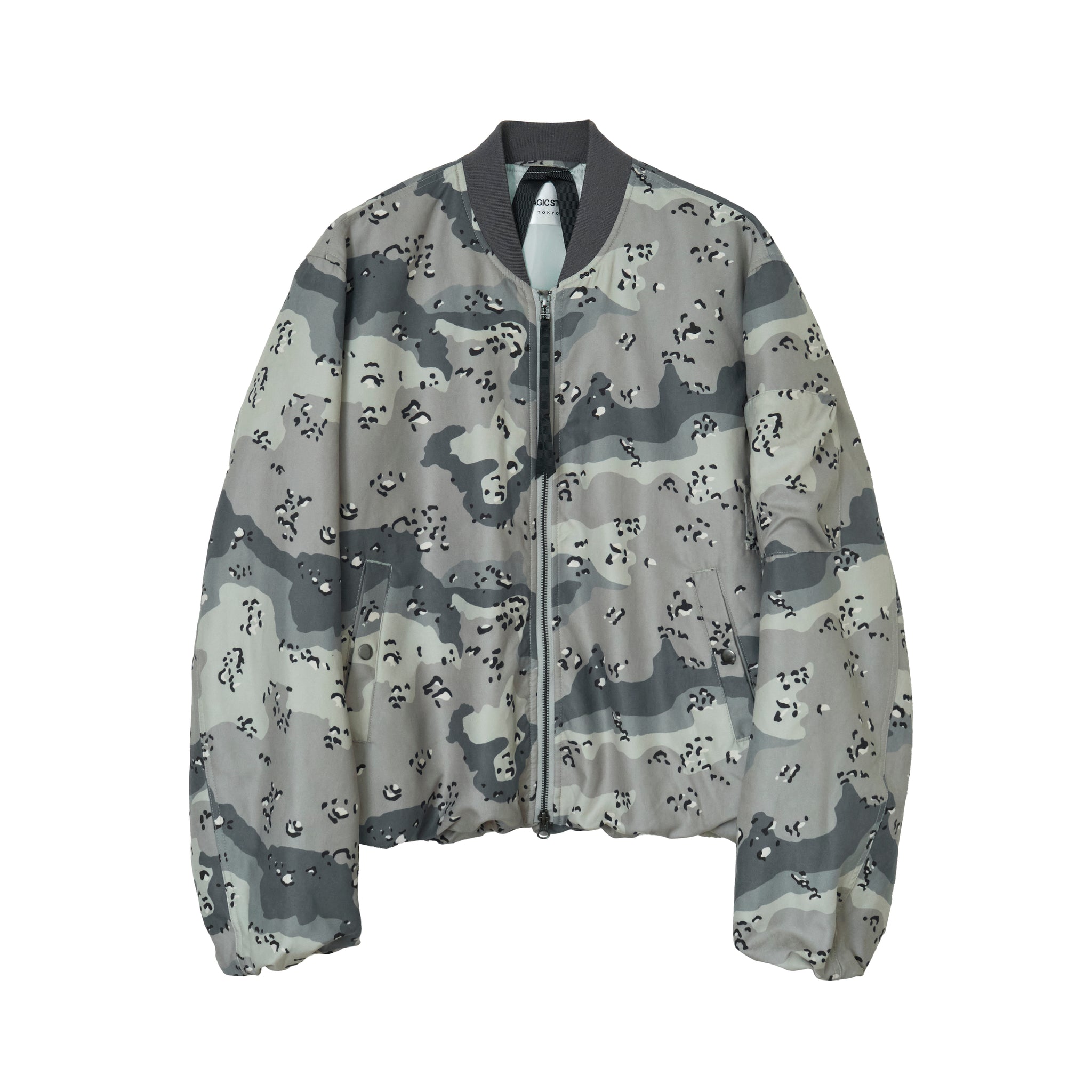 NEO BOMBER JACKET (6C GREY CHOCOCHIP CAMO) – MAGIC STICK